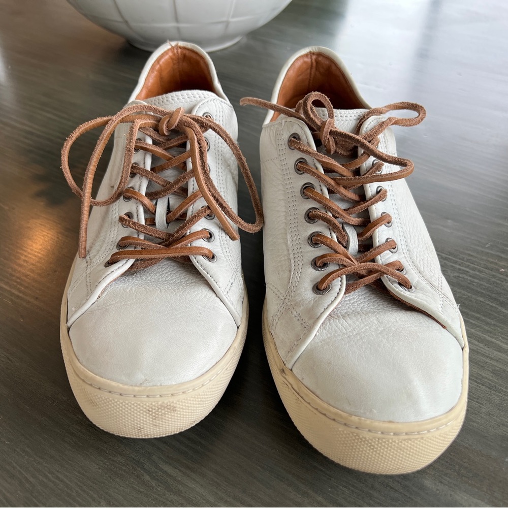 Frye Walker Sneakers Made in USA White Leather